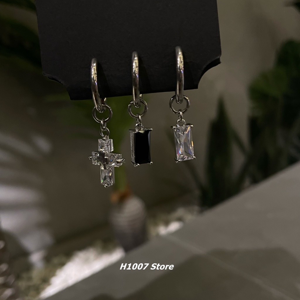 Anting stud Zircon Berlian Untuk Pria Dan Wanita