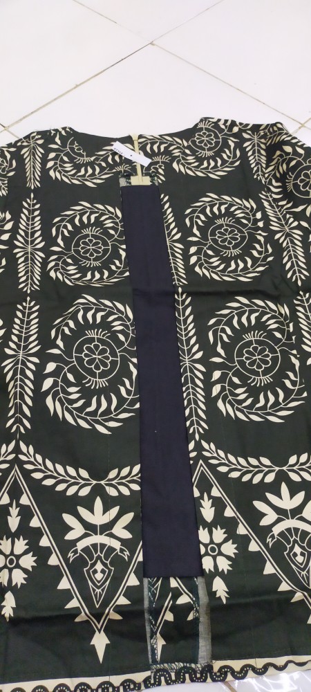 Blouse 785 Pa# Atasan Batik Wanita Lengan Panjang  Motif Parang Bahan Katun Stretch