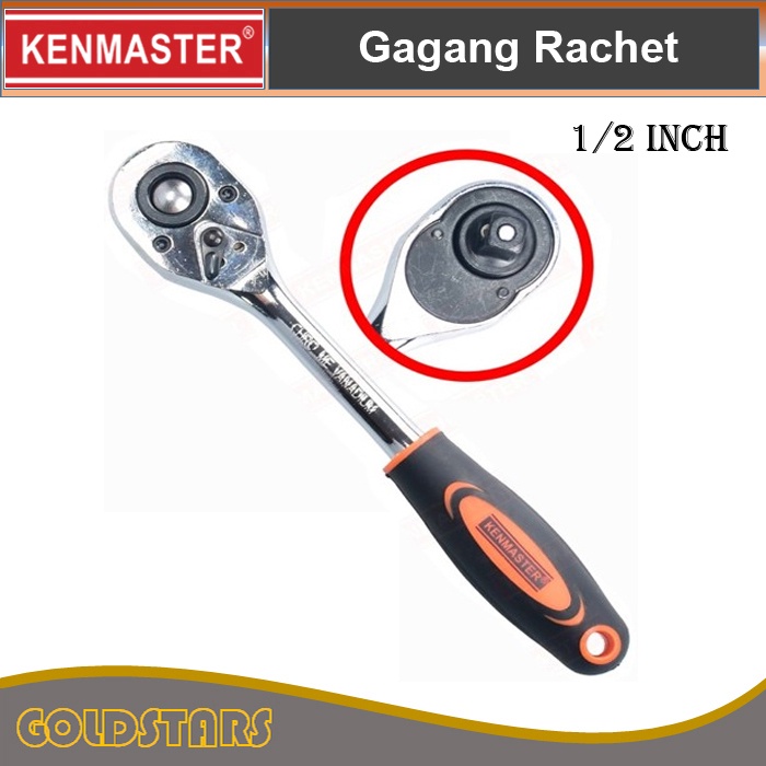 Gagang Rachet 1/2 inch Original Kenmaster CR-V Rachet Handle Sock