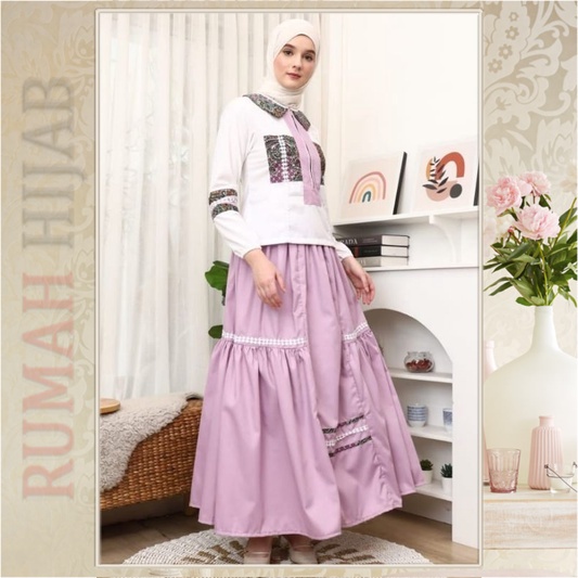 BAJU ORI  Setelan DEURA D277 / Set Remaja Kekinian / Set Remaja Terbaru / Set Rok Remaja / Set Rok P