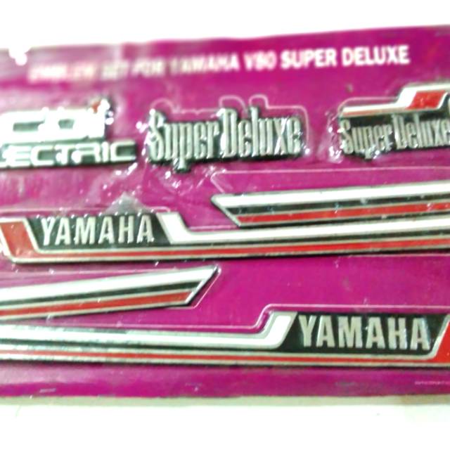 Emblem set Assy komplit YAMAHA V80 Super Deluxe