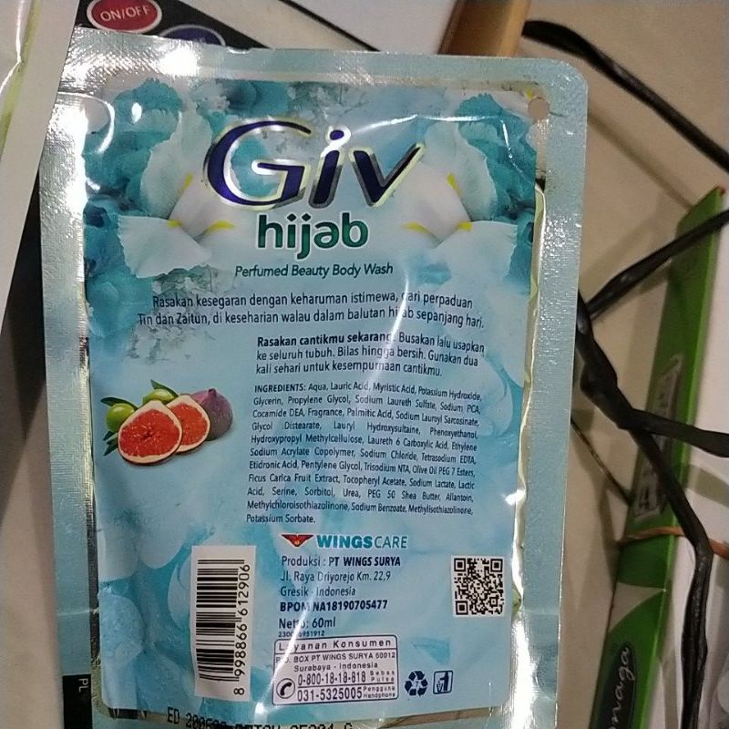 sabun giv cair netto 60ml. per pcs.