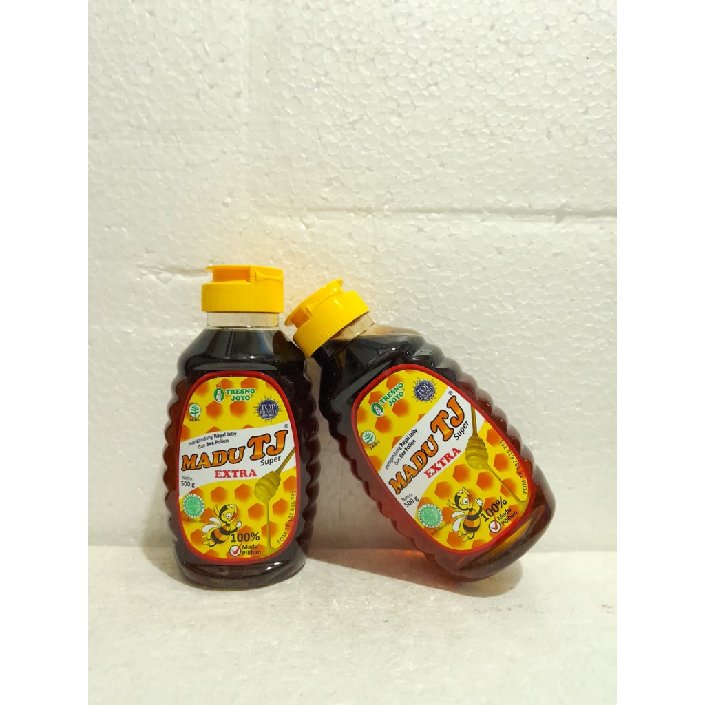 

MADU TJ KEMASAN BOTOL TRESNO JOYO/ MADU MURNI/SUPER (EXTRA) 500 GRAM
