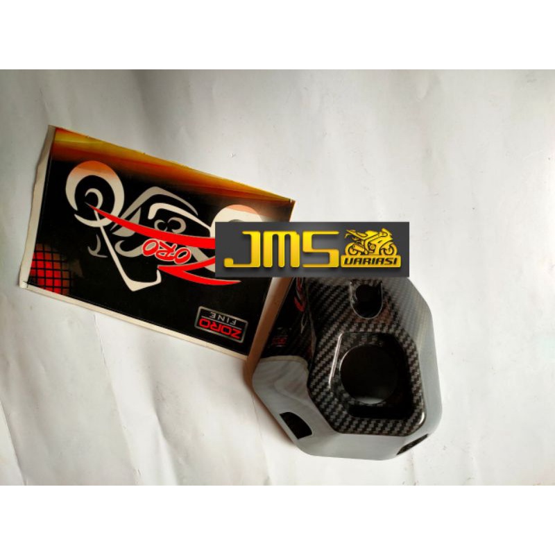 cover tutup carbon corong knalpot honda adv 150 zoro