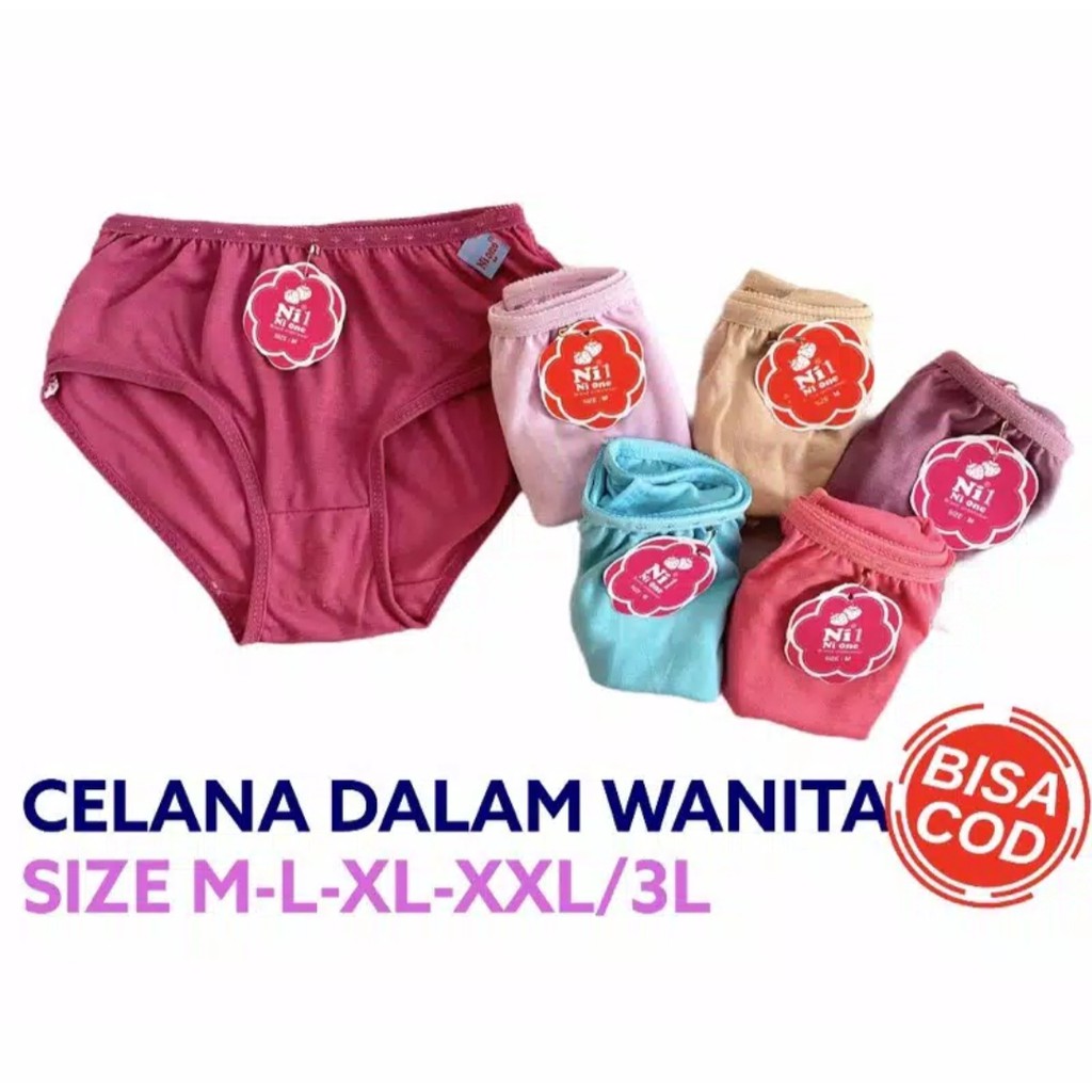 Celana dalam wanita ni one ISI 6PCS