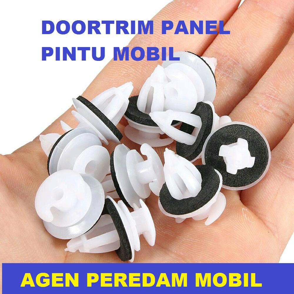 10 PCS Doortrim Pintu Mobil .Kancing Panel Pintu