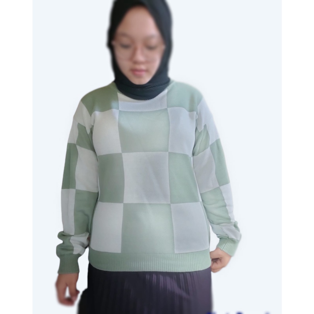 blouse rajut premium CHESS pasion wanita