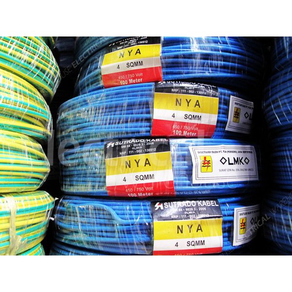 Kabel Listrik NYA 1x4mm2 SUTRADO 100 Meter ( 4 mm 4mm 4mm2 1x4mm 1x4 mm2 100M )