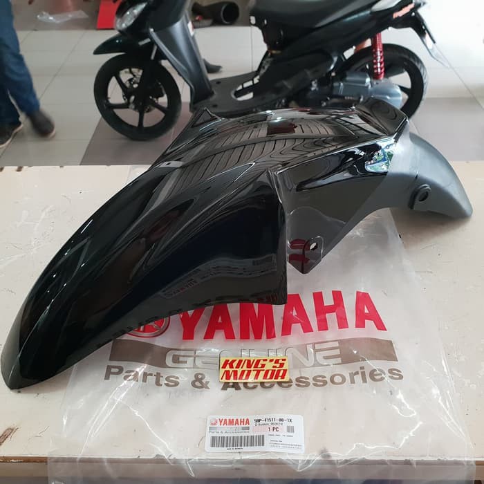 SPAKBOR DEPAN SCORPIO Z HITAM (5BP) ASLI YAMAHA