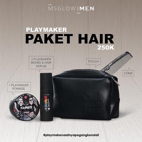 Playmaker Hair Treatment Package MS Glow For Men Skincare Pria