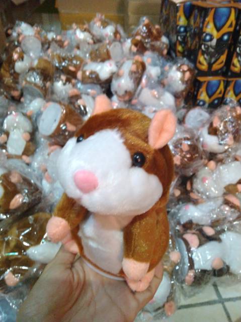 Boneka Hamster / Boneka Bisa Menirukan Suara / Talking Hamster