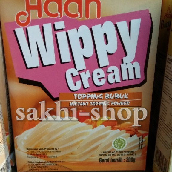 

Wippy cream Haan 200gr/whipped cream/instant toppin