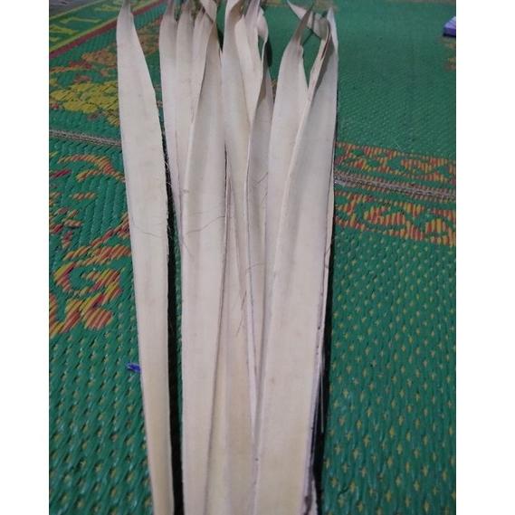e46❋ Daun Lontar Siap pakai Bahan Kepikan Slompret 15 lembar per ikat