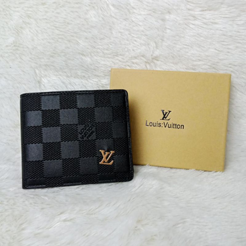 Dompet LV Pria Import / Dompet Kulit cowok / Dompet Lipat Pria Dengan Box