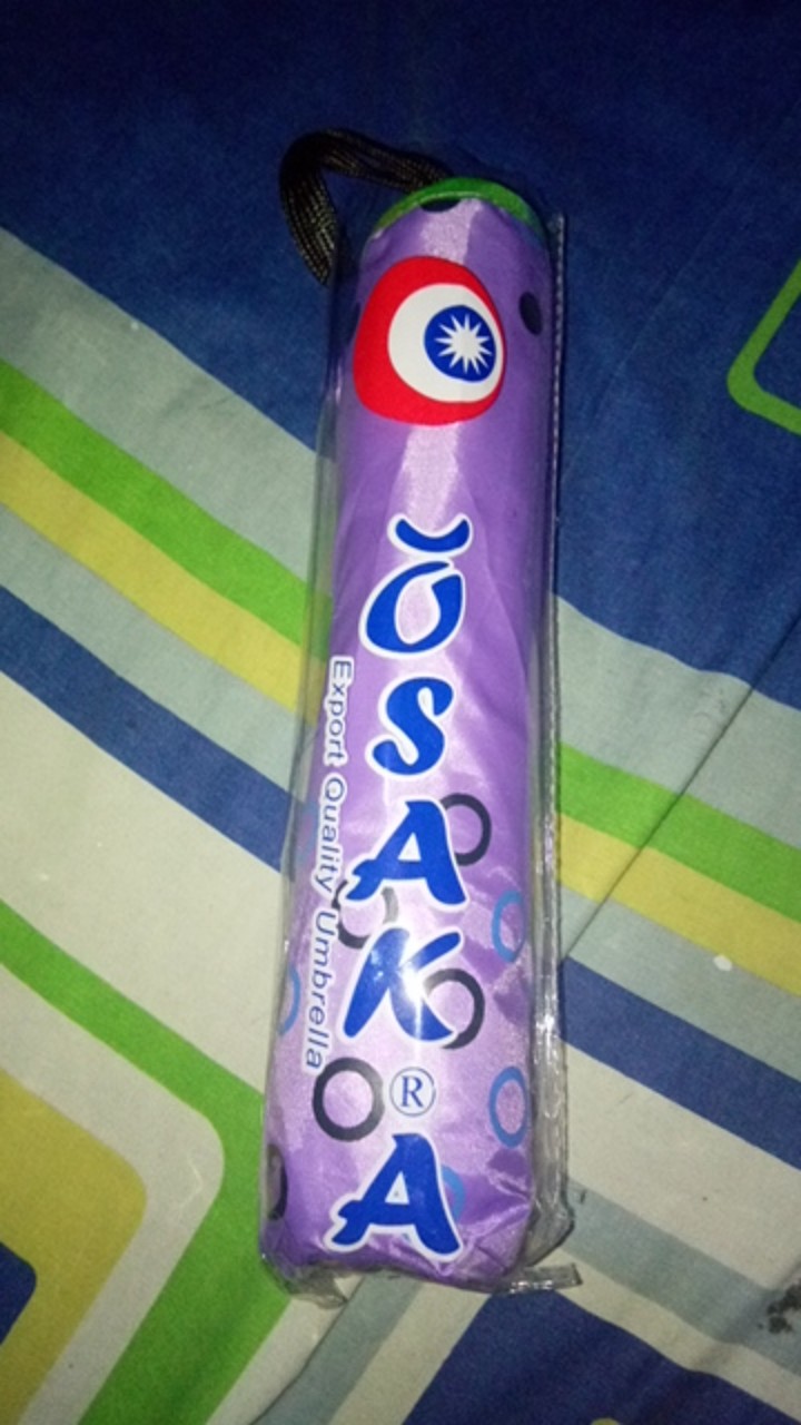 Payung Lipat 4 Karakter Motif Polkadot Ring Anti Uv Merk Osaka - 4008