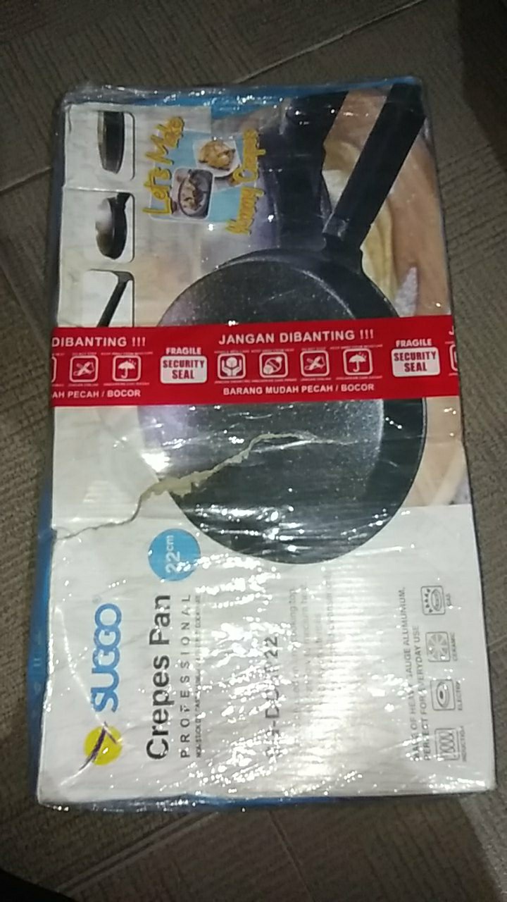 Teflon Suggo Crepes Pan Sg-dcrp22 (22cm) Creper Cetakan Lumpia / Crepe / Risol Wajan Kwalik / Kualik