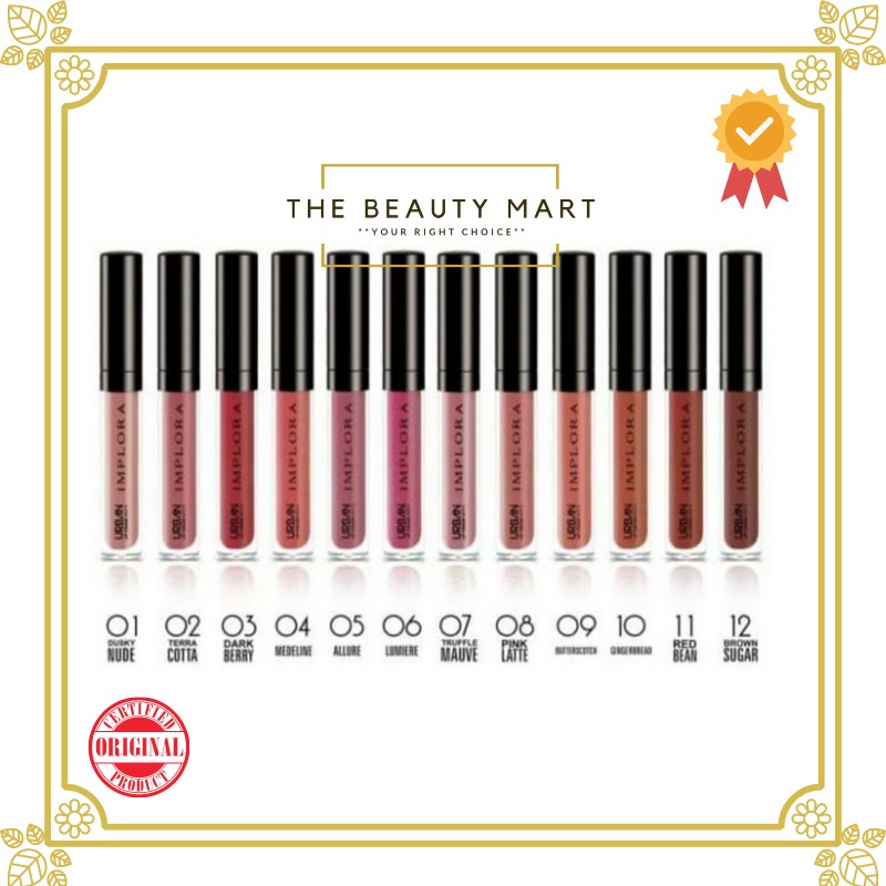 [BPOM] IMPLORA LIP CREAM MATTE | Lipcream Urban Implora