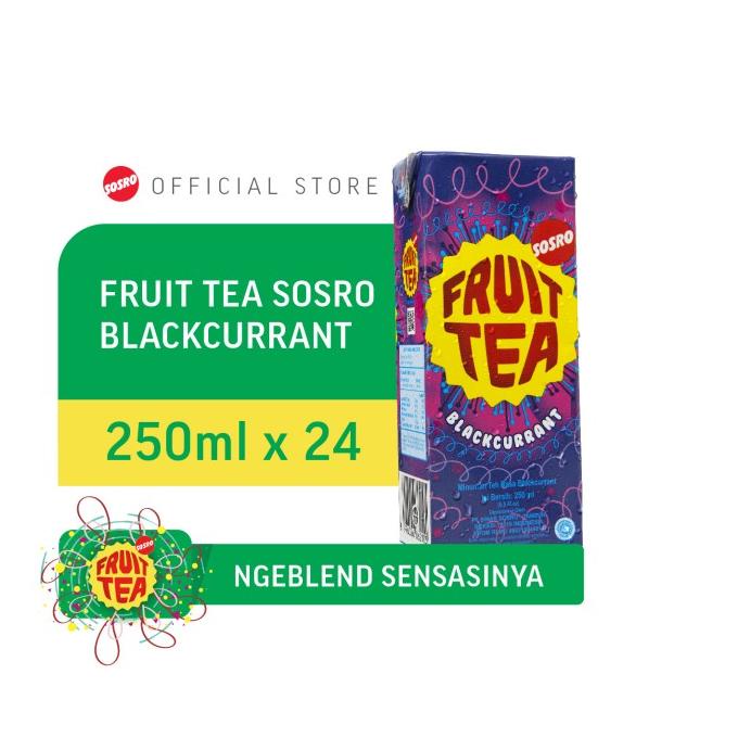 

[COD] Fruit Tea Sosro BlackCurrant Kotak 250ml isi 24pcs [COD]