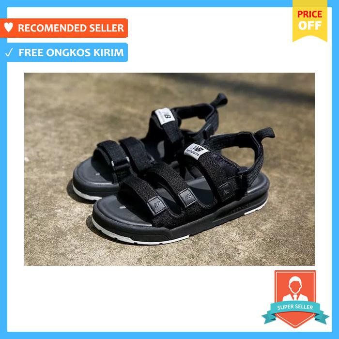 Sepatu Sandal  Pria - Sandal Sendal New Balance Caravan Black Grade Original - Sepatu Pria