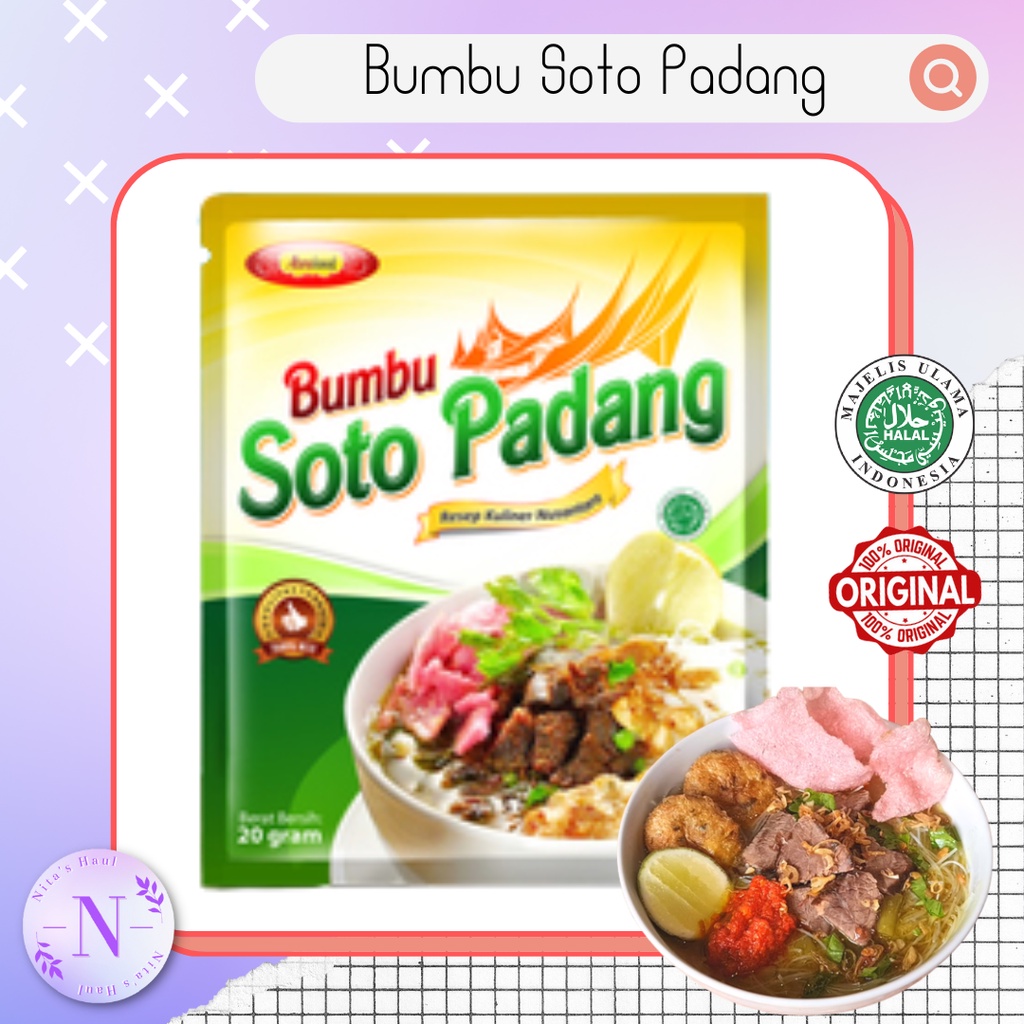 

Bumbu Soto Padang Instan Minang Asli Abrofood