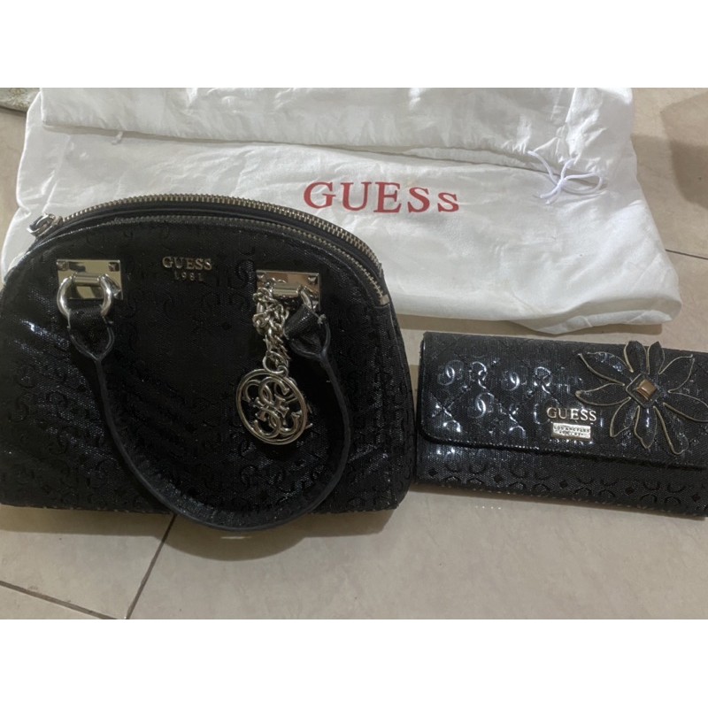 preloved guess original tas dompet sepasang