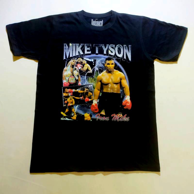 Mike Tyson Iron Mike Rap Tee/Kaos Legenda Boxing Sport Mike Tyson Unisex Oversize
