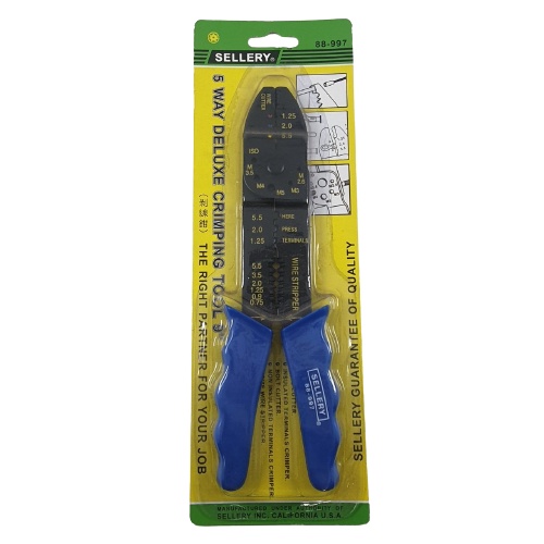 Tang Crimping Skun Sellery 88-997 Krimping Potong Kawat 5 Way Deluxe Crimping Tool 9inch