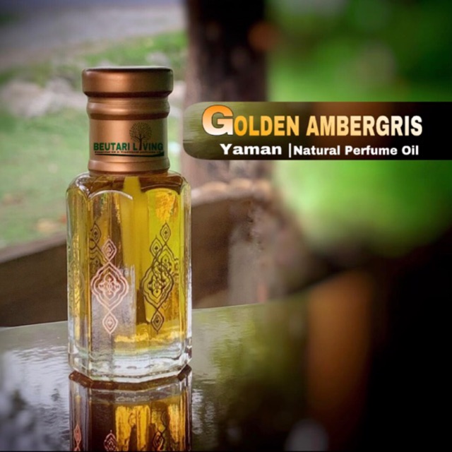 6ML Golden Ambergris Yaman Parfume Oil ( Parfum Arab Minyak Wangi Nabi Ambar )
