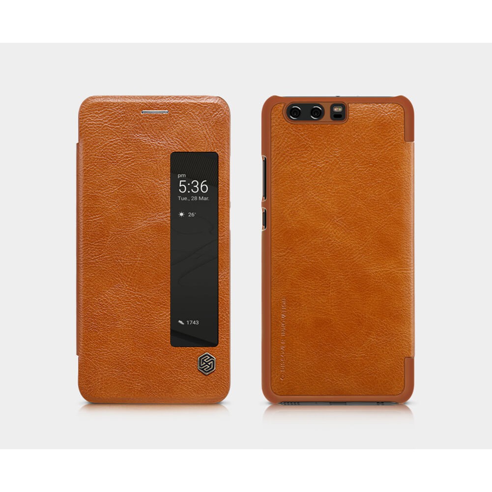 Case HUAWEI P10 Nillkin Qin Flip Cover Leather Hardcase Original