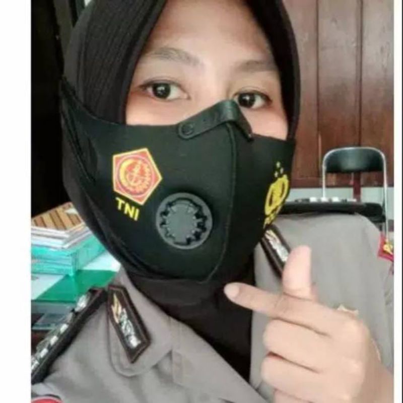 MASKER PREMIUM TNI POLRI 3 PLY ORIGINAL