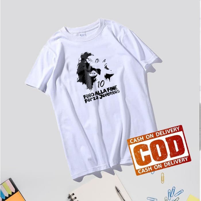 Kaos JUVE ALEX Champion size M L XL XXL - M, Putih