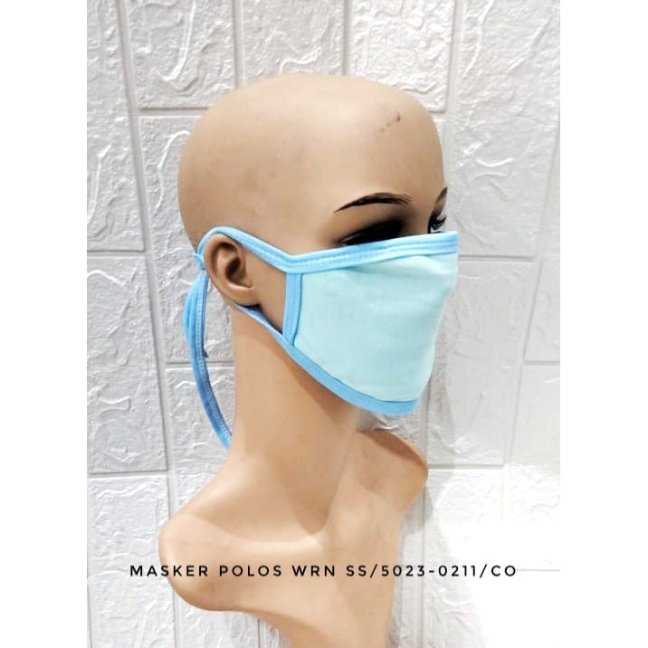 1 LUSIN MASKER KAIN DEWASA EARLOOP / HIJAB 2 LAPIS / 2 PLY