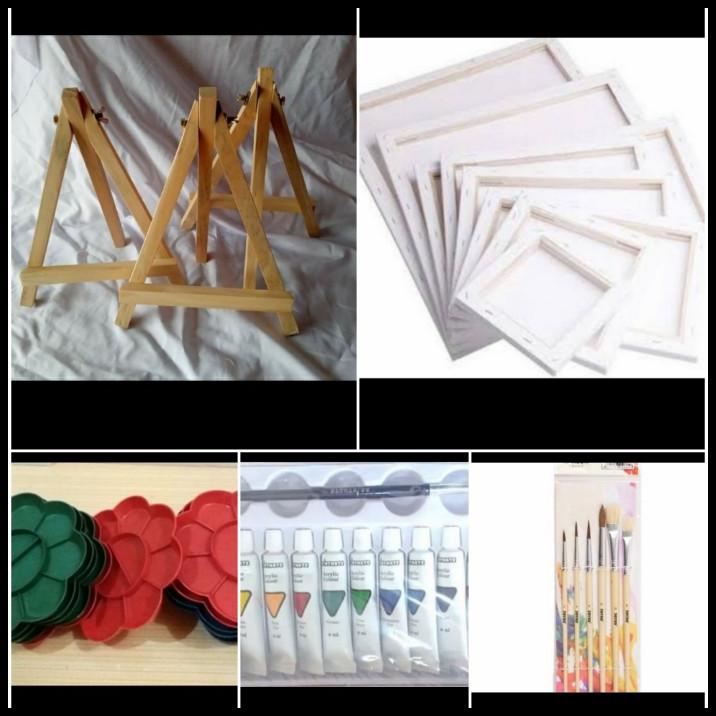 

Paket Promo Alat Lukis + Kanvas 20X30 + Mini Easel