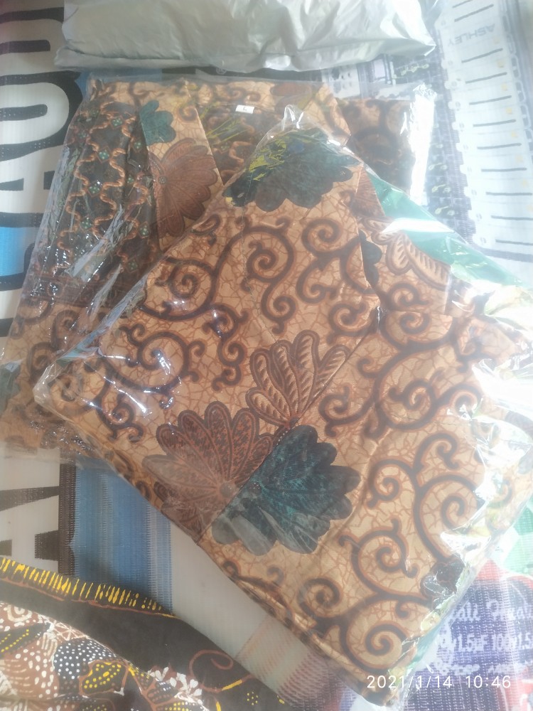 Couple Batik Gamis Meisya Style Rampel Gamis Hem