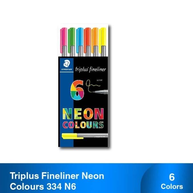 

(COD) Staedtler Triplus Fineliner Neon Colours 334 N6 PRODUK TERBATAS Kode 1310