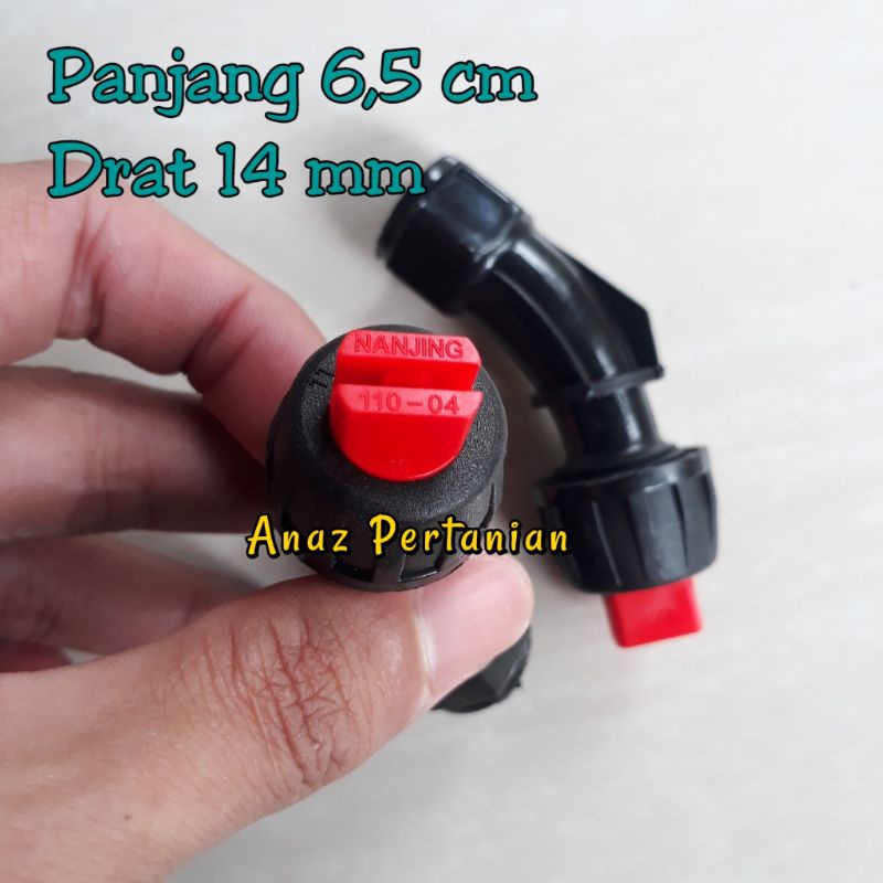 Nozzle Sprayer Elektrik Bengkok Kepala Pipih