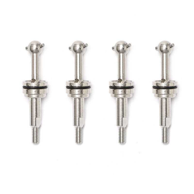 4pcs Shaft Transmisi Universal Bahan Metal Ukuran 2mm Untuk Wltoys K969 K979 K989 P929 1 / 28 Rc Car