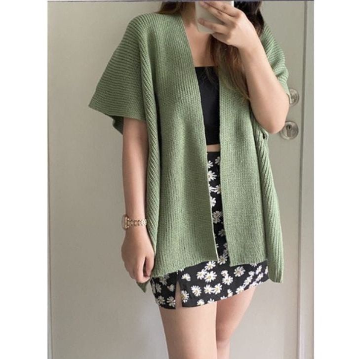 CAMILLA BATWING PREMIUM / Cardigan Rajut Oversize / Outer Rajut Wanita Terbaru Kekinian / Korean Style