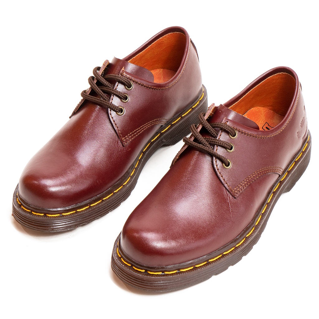 Sepatu Boots Pria Low Boot 3 Hole Kulit Asli Like Dr Martens 1060