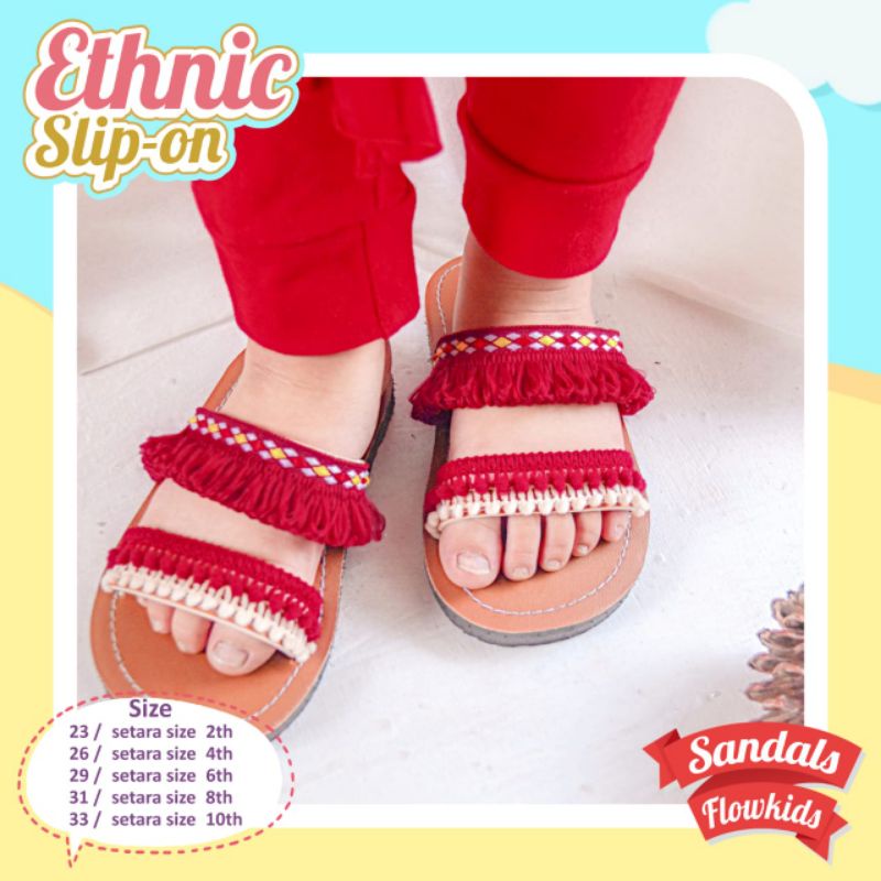 sandal ethnic anak perempuan by flowkids