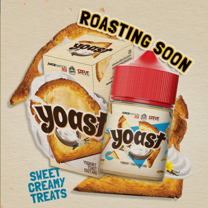 Yoast Yogurt Toast Custard 60ML by Juicenation x Steve Distribution