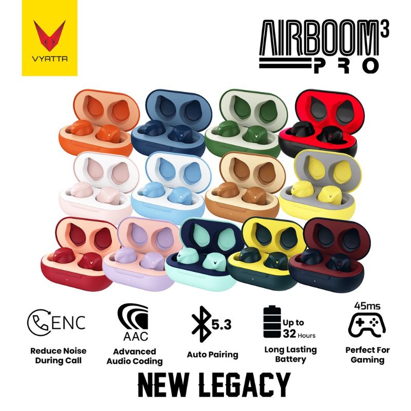 VYATTA AIRBOOM PRO TWS BLUETOOTH HEADSET