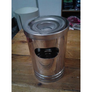 Jual Asbak Rokok Stainless Tong Sampah Miniatur Tempat Sampah Mini Unik ...