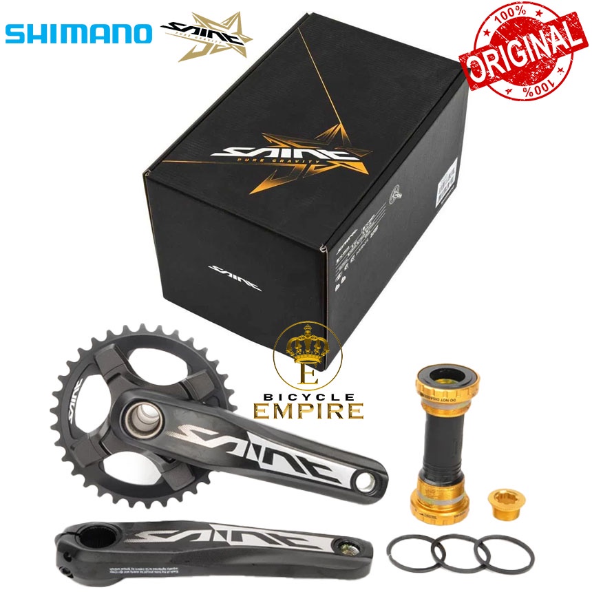 Crankset Shimano Saint FC-M825 83mm Single Crank Set 36T MTB XC Enduro M 825 Bicycle Empire