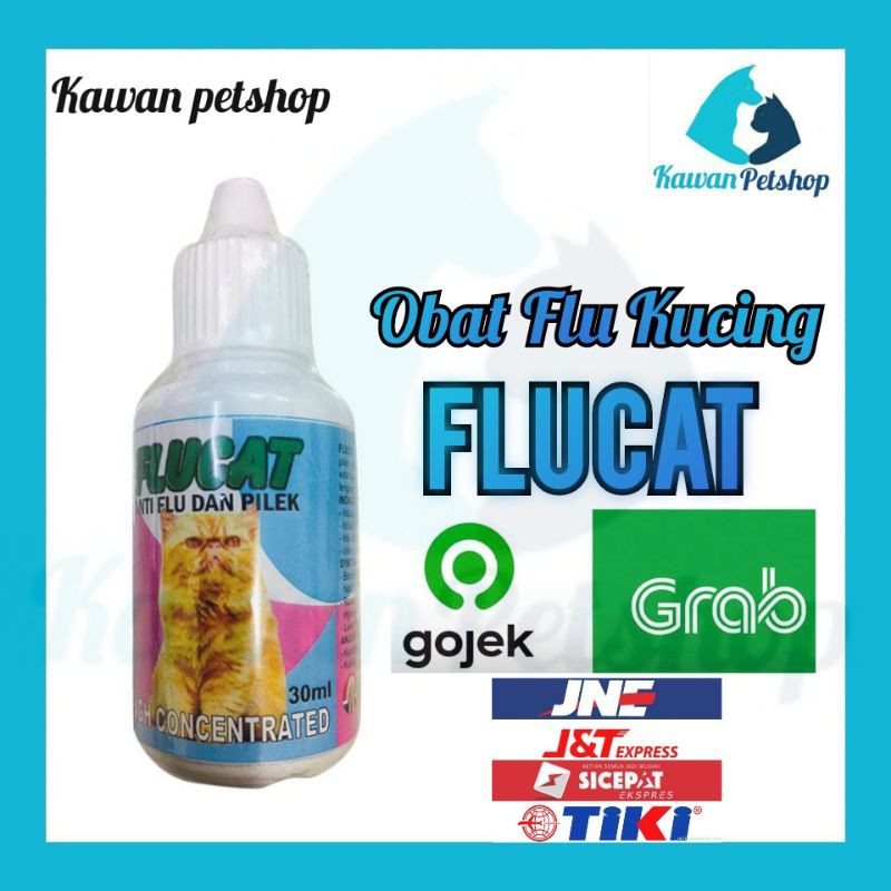 obat Flu Dan pilek Kucing Flucat 30 ml- Obat Flu Dan Pilek Hewan