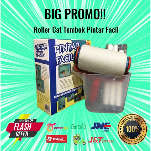 SKIKI91 - TERBARU Kuas Roll Cat Tembok - Paint Roller Pintar Facil