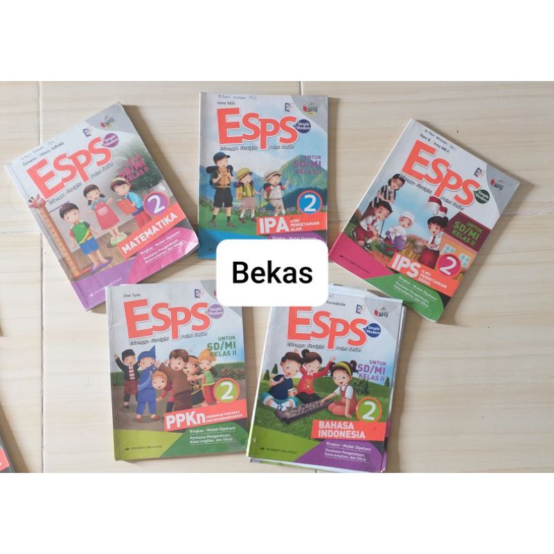 ESPS Kelas 2 - IPA,IPS,B.INDO ,MTK DAN PPKN SECOND/ BEKAS