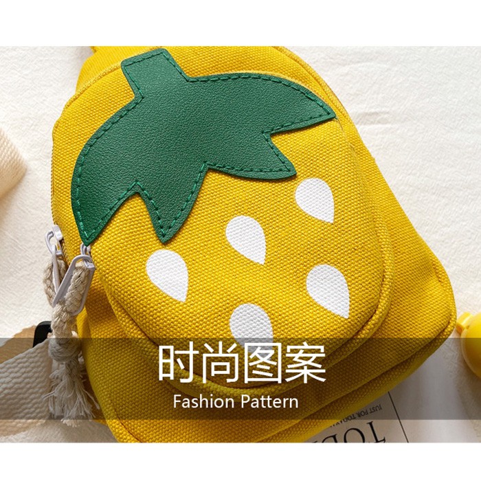 [Brandedbaby] TAS SELEMPANG ANAK IMPORT MOTIF STRAWBERRY / SLING BAG FASHION ANAK PEREMPUAN