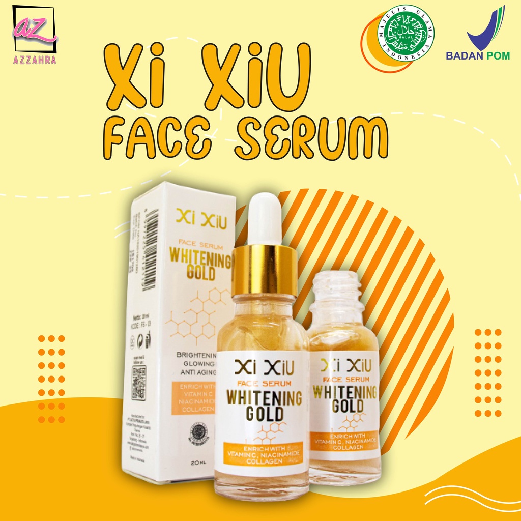 XI XIU Face Serum Whitening Gold - 20ml ORIGINAL BPOM