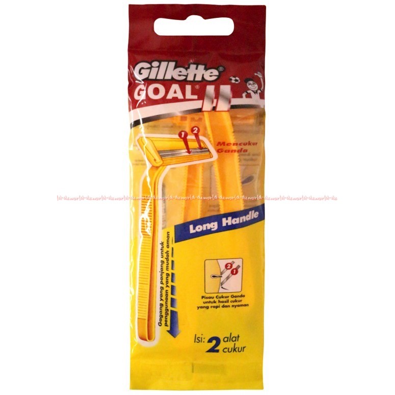 Gillette Goal II 2pcs Pisau Cukur Gilet Murah Kuning Gilette Goal 2 Gilete Gilette Shave Shaving